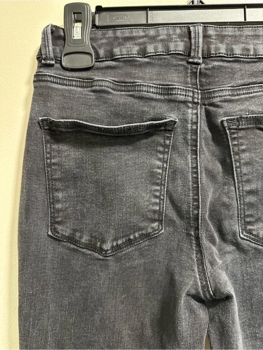 Maurices Black Flare High Rise Jeans with Button Fly